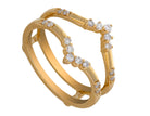 1/4ct. t.w. Diamond Wedding Guard in 14K Yellow Gold