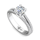 1/3ct. t.w. Round Cut Diamond Engagement Ring in 14K White Gold