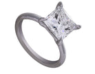 4ct. Princess Cut Newborn Lab Created Diamond Solitaire Engagement Ring in 14K White Gold