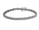 1ct. t.w. Round Cut Newborn Lab Created Diamond Bracelet in Sterling Silver