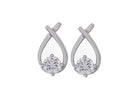 1/2ct. t.w. Newborn Lab Created Diamond Fashion Earrings in 14K White Gold