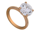 5ct. Round Cut Newborn Lab Created Diamond Solitaire Engagement Ring in 14K Yellow Gold