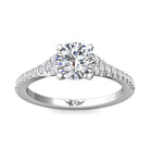 1/4ct. t.w. Round Cut Diamond Engagement Ring in 14K White Gold