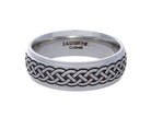 7mm Carved Celtic Men's Wedding Band in Cobalt Chrome