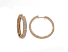 1ct. t.w. Diamond Hoop Earrings in 14K Yellow Gold
