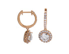 2 1/2ct. t.w. Newborn Lab Created Diamond Dangle Hoop Earrings in 14K Yellow Gold