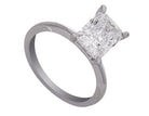 3ct. Radiant Cut Newborn Lab Created Solitaire Engagement Ring in 14K White Gold