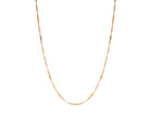 Flat Station Singapore Chain in 14K Yellow Gold