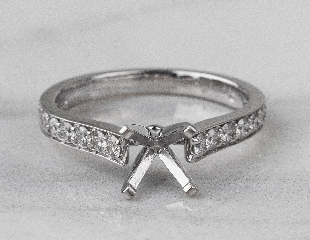 1/3ct. t.w. Diamond Engagement Ring in 14K White Gold