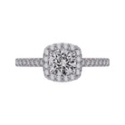 1/2ct. t.w. Round Cut Diamond Engagement Ring in 14K White Gold