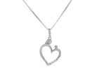 .03ct. t.w. Diamond Mother's Heart Pendant in Sterling Silver