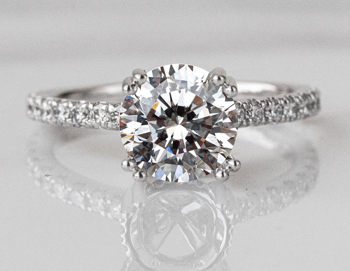 5/8ct. t.w. Newborn Lab Created Diamond Engagement Ring in Platinum