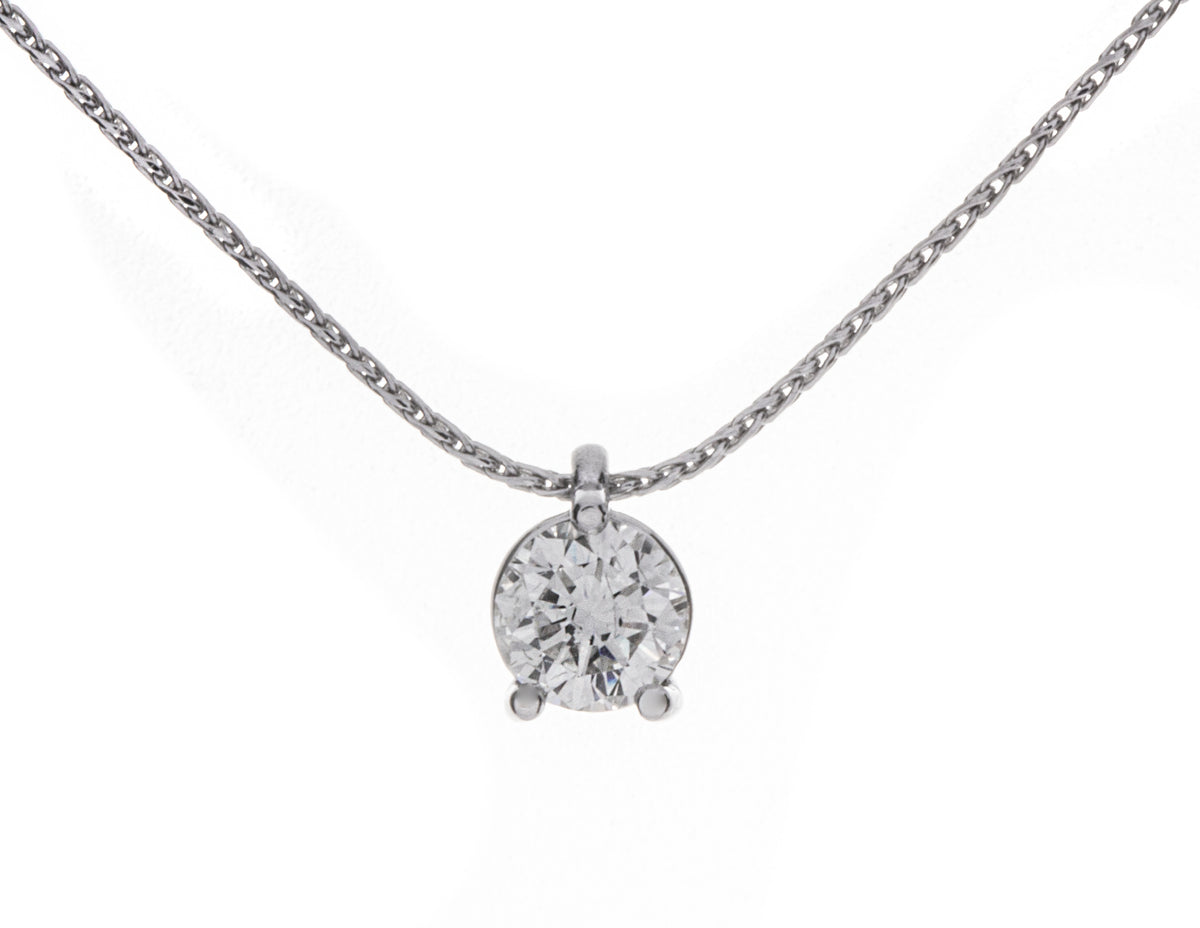 5/8ct. Kessler 81 Diamond Raindrop Pendant in 14K White Gold