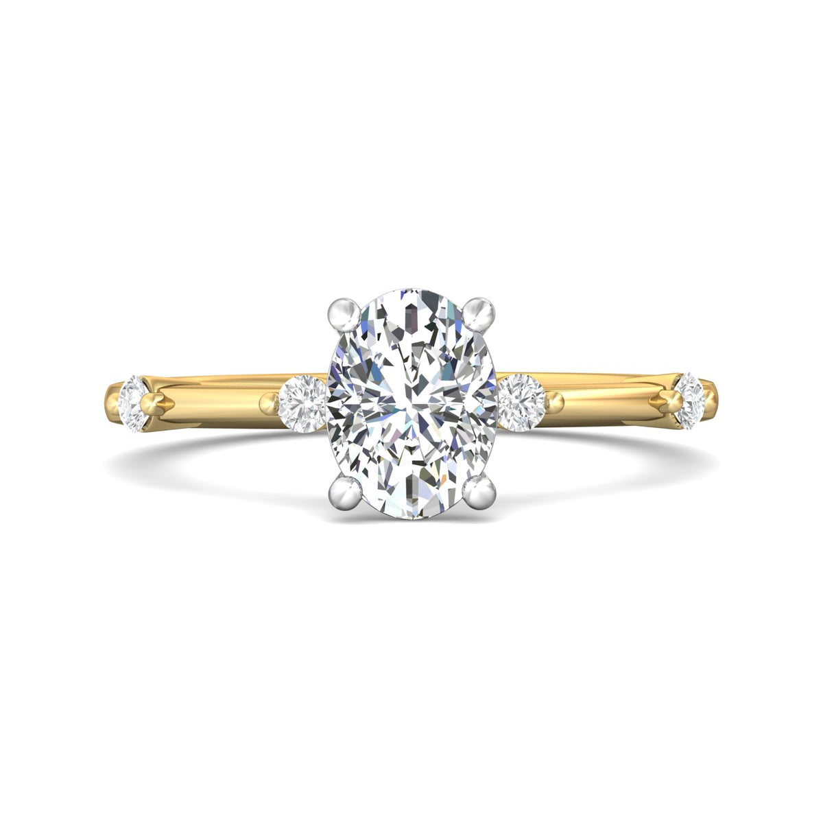 1/7ct. t.w. Diamond Engagement Ring in 14K White and Yellow Gold