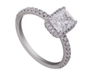 1 9/10ct. t.w. Radiant Cut Newborn Lab Created Diamond Engagement Ring in 14K White Gold