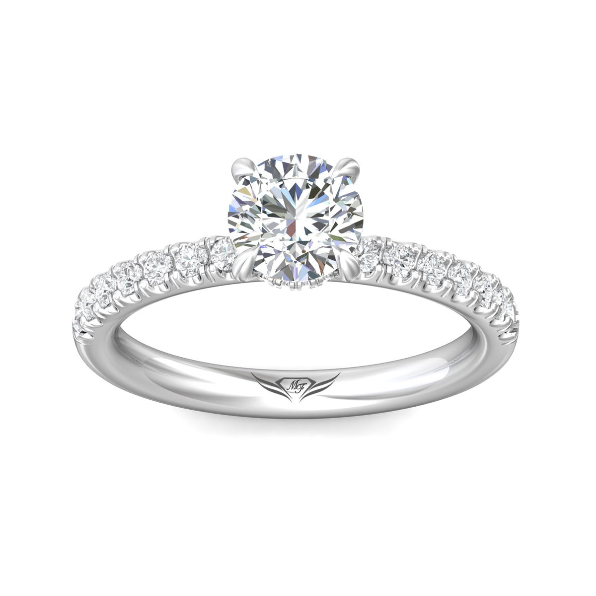 1/3ct. t.w. Diamond Engagement Ring in 14K White Gold