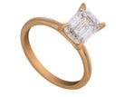 2ct. Emerald Cut Newborn Lab Created Solitaire Engagement Ring in 14K Yellow Gold
