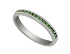 1/4ct. t.w. Green Diamond Ring in 14K White Gold