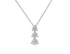 1/2ct. t.w. 3-Stone Diamond Pendant in 14K White Gold