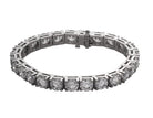 25ct. t.w. Round Cut Newborn Lab Created Diamond Tennis Bracelet in 14K White Gold