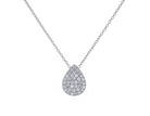1/5ct. t.w. Pear Shape Newborn Lab Created Diamond Fashion Pendant in Sterling Silver