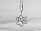 .05ct. t.w. Paw Print Pendant in Sterling Silver