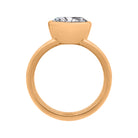 4.5mm Solitaire Bezel Engagement Ring in 14K Yellow Gold