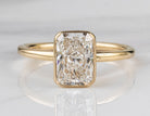 2ct. Radiant Cut Newborn Lab Created Diamond Engagement Ring in 14K Yellow Gold
