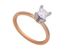 1/2ct. Princess Cut Solitaire Diamond Engagement Ring in 14K Yellow Gold