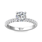 1/3ct. t.w. Round Cut Diamond Engagement Ring in 14K White Gold