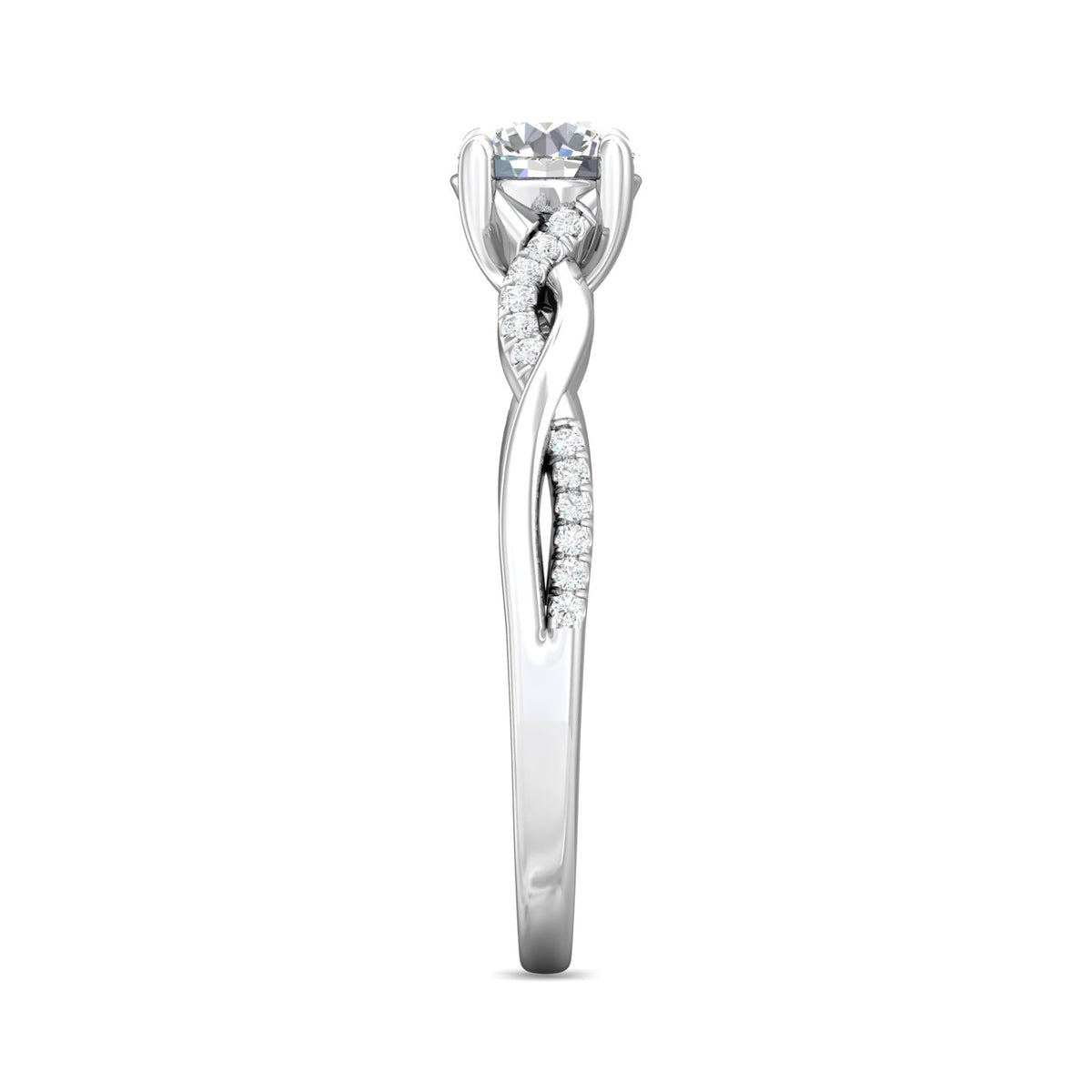1/10ct. t.w. Diamond Engagement Ring in 14K White Gold