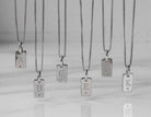 .01ct. Laser Initial "C" Pendant in Sterling Silver
