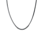 16" Diamond Cut Flat Oval Snake Chain in Sterling Silver
