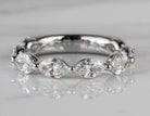 2ct. t.w. Marquise Cut Newborn Lab Created Diamond Anniversary Ring in 14K White Gold