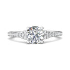 1/4ct. t.w. Round Cut Diamond Engagement Ring in 14K White Gold