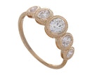 7/8ct. t.w. Oval Diamond Anniversary Ring in 14K Yellow Gold