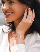 3/4ct. t.w. Diamond Clover Bracelet in 14K Yellow Gold