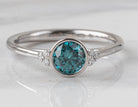1/2ct. t.w. Blue and White Diamond Ring in 14K White Gold