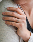 1 1/3ct. t.w. Oval Cut Newborn Lab Created Diamond Engagement Ring in 14K Yellow Gold