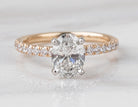 1 1/3ct. t.w. Oval Cut Newborn Lab Created Diamond Engagement Ring in 14K Yellow Gold