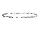 Sterling Silver Oval & Round Open Link Chain Bracelet
