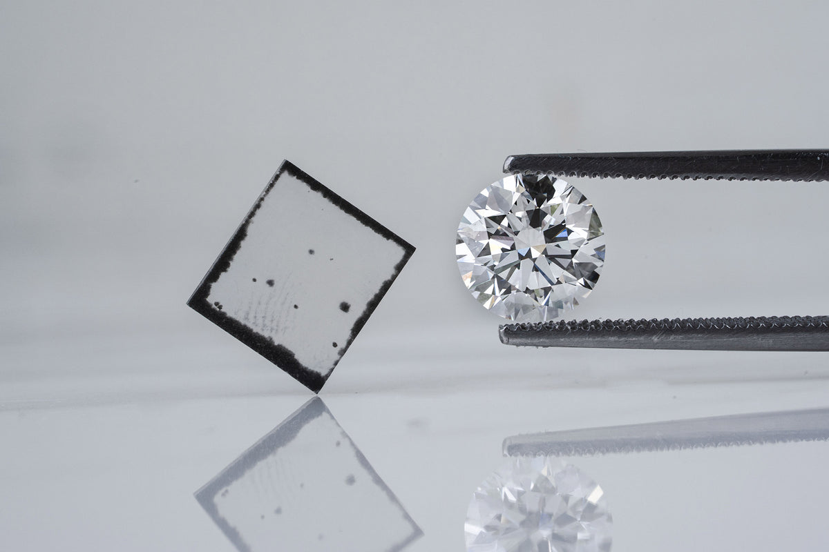 Newborn lab-created diamond