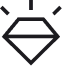 Sparkling diamond icon
