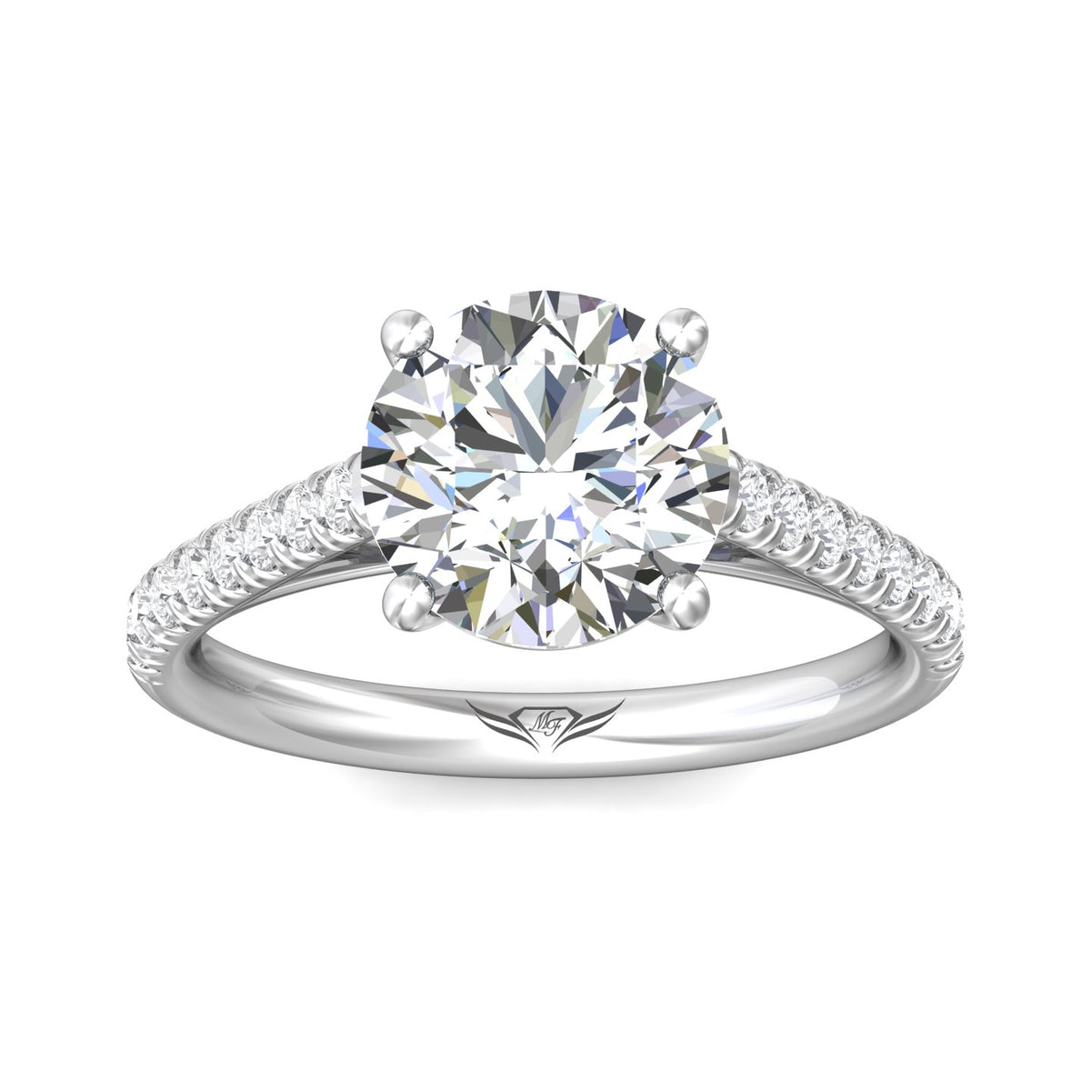 1/3ct. t.w. Diamond Engagement Ring in 14K White Gold