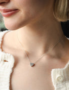 1/6ct. t.w. Heart Shape Newborn Lab Created Diamond Fashion Pendant in Sterling Silver