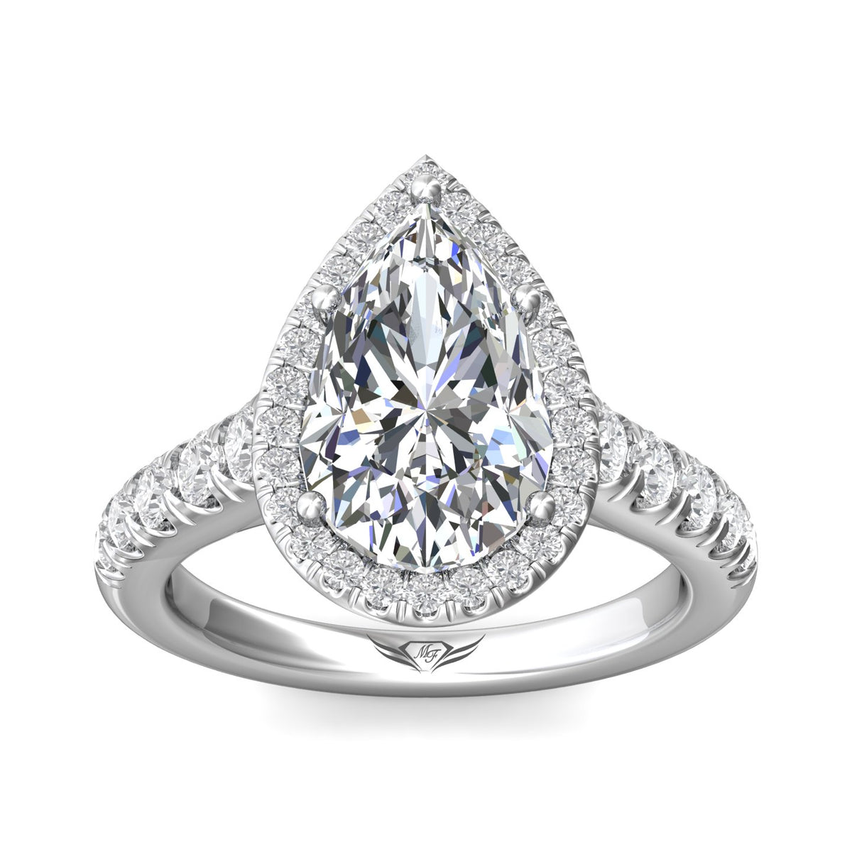 3/4ct. t.w. Diamond Engagement Ring in 14K White Gold