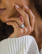 1/3ct. t.w. Marquise Cut Newborn Lab Created Diamond Engagement Ring in 14K White Gold