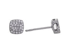 1/4ct. t.w. Cushion Shape Newborn Lab Created Diamond Earrings in Sterling Silver