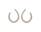 9/10ct. t.w. Diamond Hoop Earrings in 14K Yellow Gold