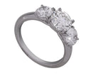 3ct. t.w. 3-Stone Round Brilliant Cut Anniversary Ring in 14K White Gold